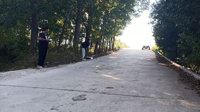 Testing of the new lawn mower walking system