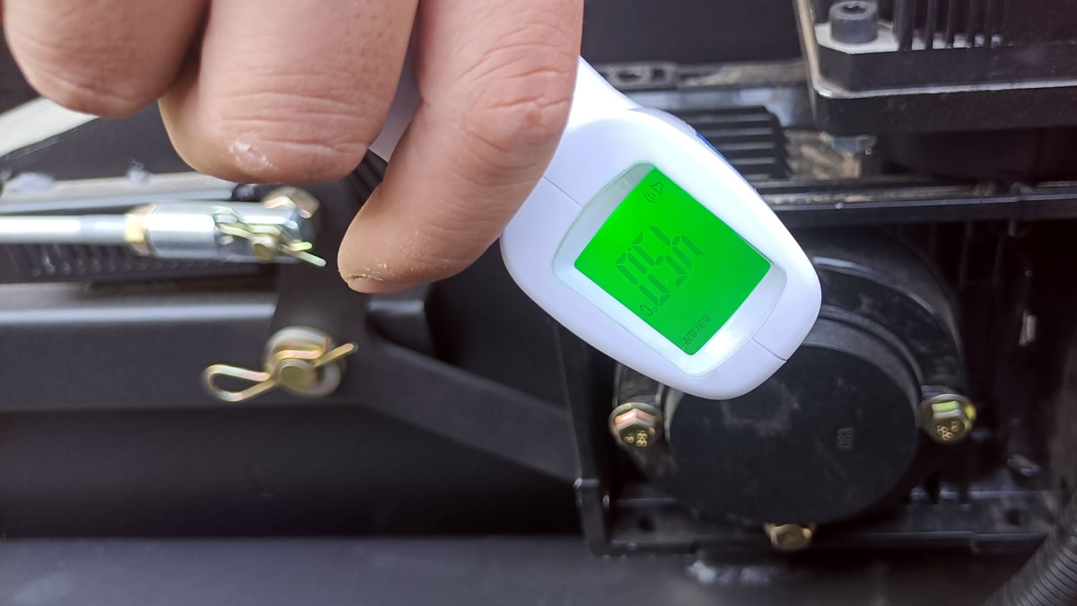 Testing of the new lawn mower walking system