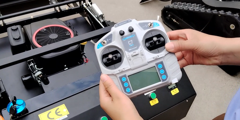 joyance robot lawn mower JT800 testing before ship to Croatia