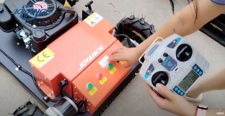 JT550S wheeled lawn mower robot test and ship to USA