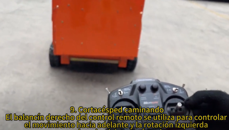 Guía de funcionamiento del cortacésped y pulverizador para huertos con control remoto Joyance JTM800 割草机+打药机