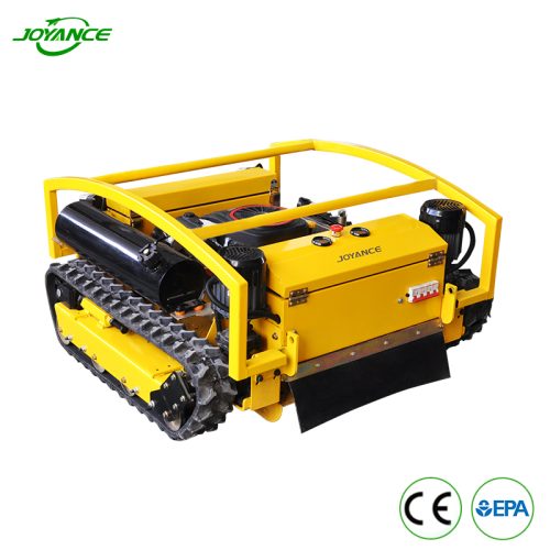 Joyance 16HP 800mm Gasoline Electric Hybrid Rubber Track Robot Remote Control Lawn Mower with good price (JTM800)