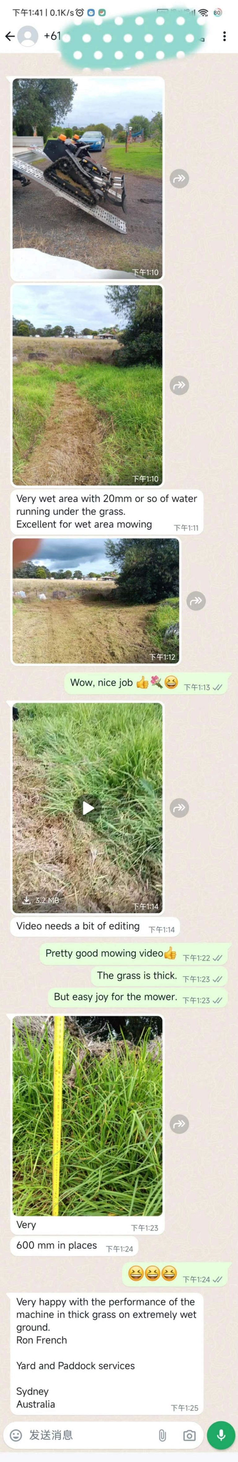 JOYANCE crawler remote control lawn mower is excellent in wetland mowing – from Australia