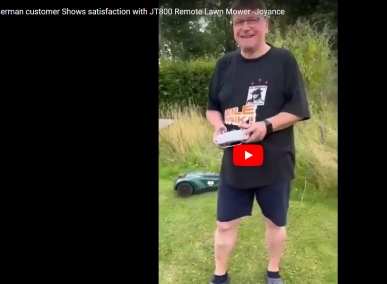 German Customer Praises JT800 Remote-Controlled Lawn Mower for Exceptional Performance
