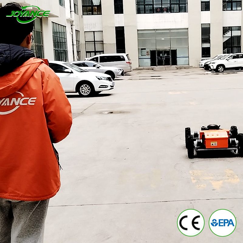 Remotely controlled track-mounted slasher mower made in China
