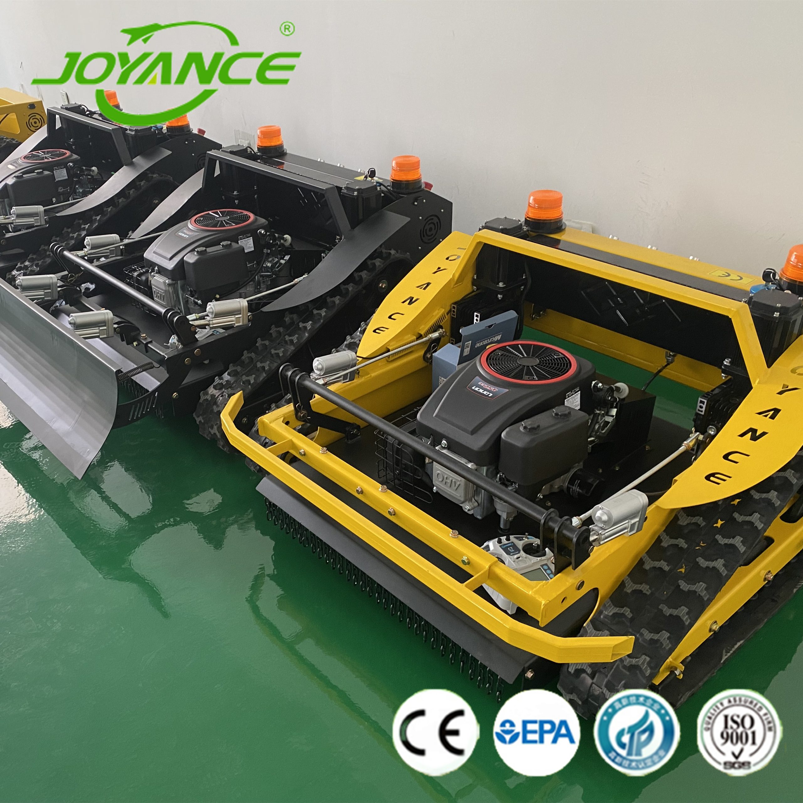 remote operated rubber track slasher mower